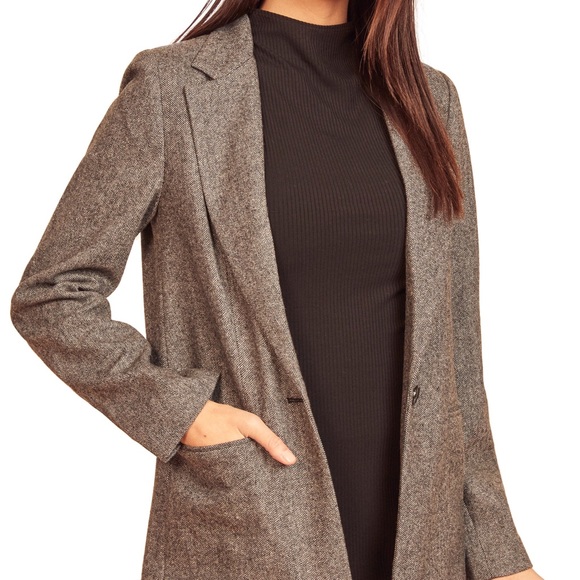 reformation Camley herringbone blazer - Picture 4 of 6